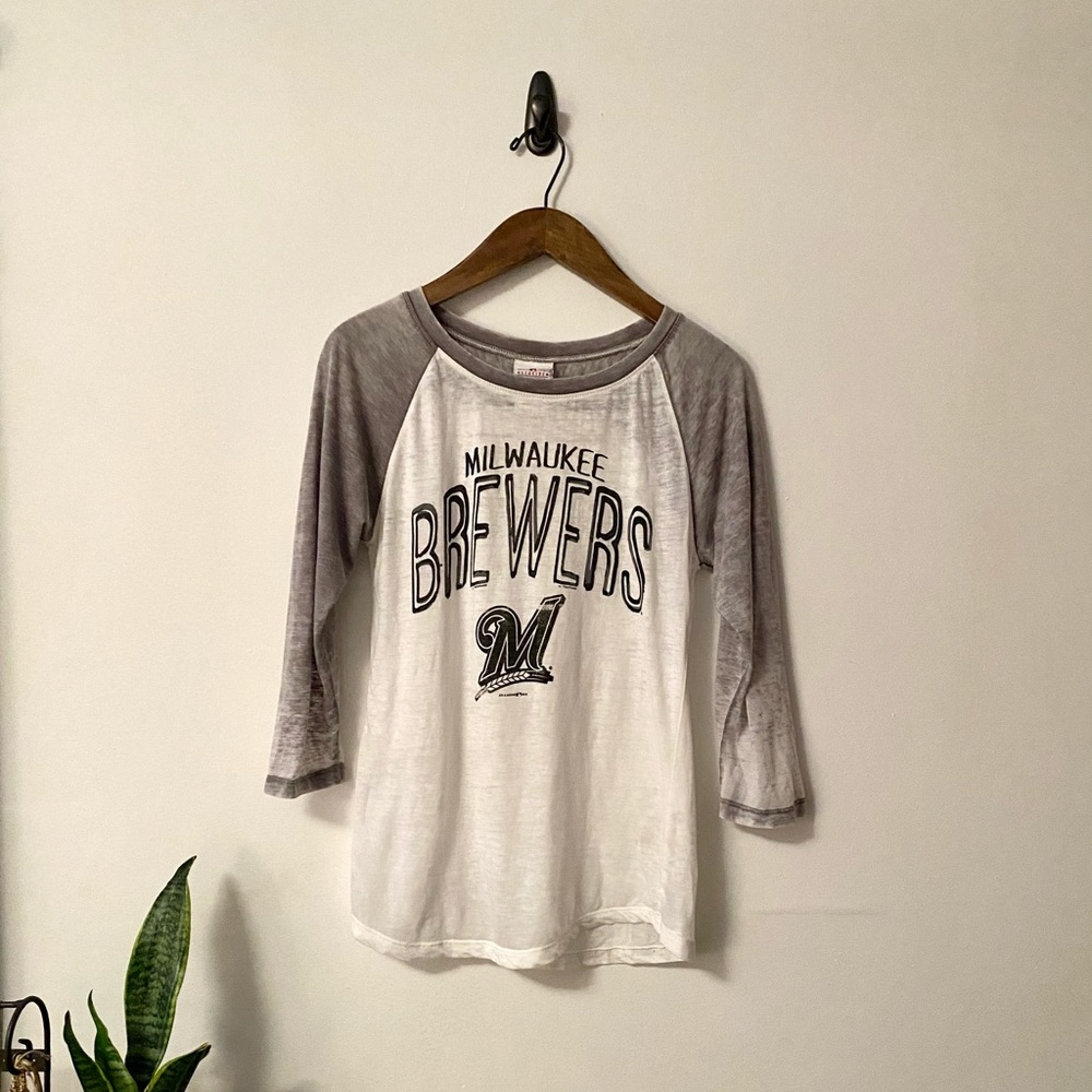 Milwaukee Brewers Slub Baseball Tee - Women’s